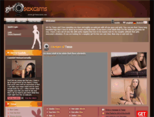 Tablet Screenshot of girlsexcams.net